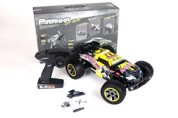 RC Elektro Buggy 1:10 mit 2,4Ghz Fernsteuerung, 48 km/h, Allradantrieb – 1700 mAh LiIon, Extreme 202E
